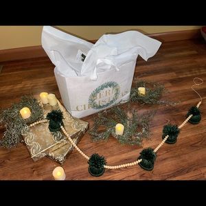 Beaded garland winter/Christmas decoration